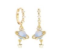Boucles d'oreilles tendance en forme de planète Saturne - En - Pour femmes et filles, Refer to description, se référer à la description, Unisexe