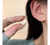 Boucles d'oreilles tendance en zircon avec de superbes caractéristiques, l'accessoire parfait pour rehausser votre look (doré)