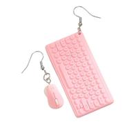 Boucles d'oreilles tendance et légères en forme de clavier de souris, bijoux de style gamer pour adolescentes, femmes, anniversaire, Halloween, Noël et fête, Refer to description, Résine, Pas de