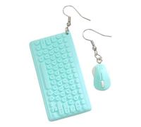 Boucles d'oreilles tendance et légères en forme de clavier de souris, bijoux de style gamer pour adolescentes, femmes, anniversaire, Halloween, Noël et fête, Refer to description, Résine, Pas de