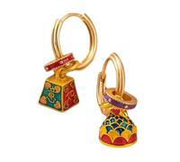 Boucles d'oreilles tendance pour femmes et filles - Imperméables - Boucles d'oreilles de style chinois - Accessoires pour le quotidien et les fêtes - Bijoux rétro tendance, One Size, Comme décrit