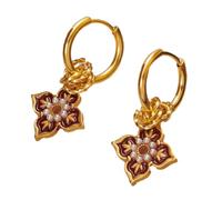 Boucles d'oreilles tendance tendance en alliage élégant pour oreilles de style chinois, taille unique, Comme décrit, Comme décrit.