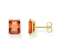Boucles d'oreilles - THOMAS SABO - Argent doré - Oxyde zirconium orange - Clou - Puce