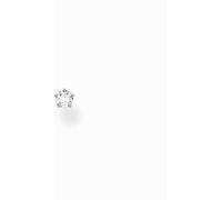 Thomas Sabo Boucle d'oreille à tige Argent sterling 925 Pierre blanche Femme (boucle unique)