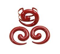 Boucles d'oreilles tourbillons modernes et ensemble de magnifiques boucles d'oreilles en alliage et ensemble idéal pour les rassemblements formels