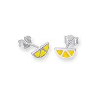 Boucles d'Oreilles Tranche de Citron en Argent 925/1000