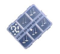 Boucles d'oreilles transparentes robustes pour oreilles sensibles - Matériaux en résine avec différents styles pour les activités quotidiennes - Boucles d'oreilles de sport, taille unique, Comme