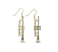 Boucles d'oreilles trompette boucles d'oreilles trompette Miniblings Brass Band trompettiste d'or + boîte