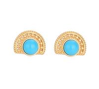 Boucles d'oreilles turquoise rétro 1pair pour femmes bijoux d'oreille décoratifs présents en finition pendentifs d'oreille vintage pour les amateurs de mode