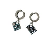 Boucles d'oreilles uniques de style punk Boucles d'oreilles Circuit Alien Parfait pour les fêtes, les festivals et les conventions de science-fiction Bijoux d'oreilles accrocheurs