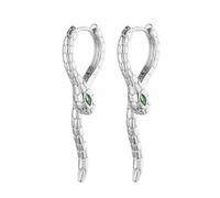 Boucles d'oreilles uniques en cuivre légères à porter ou à porter - Design serpent en cuivre, Silver, Comme décrit, Produit conforme à la description.