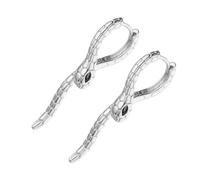Boucles d'oreilles uniques en cuivre légères à porter ou à porter - Design serpent en cuivre, Silver, Comme décrit, Produit conforme à la description.