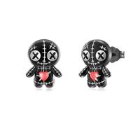 Boucles d'oreilles Vaudou en argent sterling - Boucles d'oreilles gothiques - Cadeau de fête des mères