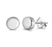 Boucles D'Oreilles Vintage, Clou D'Oreille Femme Argent Argent Sterling S925 Rond de 6 mm pour Saint Valentin Bijoux