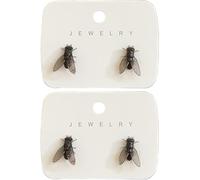 Boucles d'oreilles volantes réalistes, boucles d'oreilles papillon de simulation maison pour femmes et hommes, bijoux d'insecte drôles nouveaux, cadeau animal abstrait unique, 1, résine, no