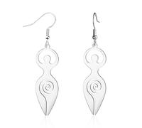Boucles D'oreilles Wicca Spiral Goddess Boucles D'oreilles Symbole Boucle D'oreille De Grossesse En Acier Inoxydable Bijoux Femmes Païen