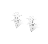Boucles D'oreilles Wicca Spiral Goddess Boucles D'oreilles Symbole Boucle D'oreille De Grossesse En Acier Inoxydable Bijoux Femmes Païen