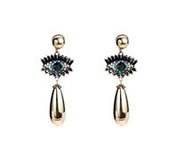 Boucles d'oreilles yeux de perles, Boucles d'oreilles pendantes en forme de mauvais œil noir pour femme, boucles d'oreilles bohèmes Bijoux du mauvais œil Boho, boucles d'oreilles pendantes avec perles
