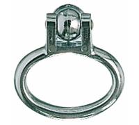 Boucles doubles - tige carrée de 7x70 mm - alu chromé VACHETTE