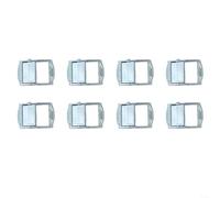 Boucles en alliage de zinc de 25 mm pour sangles d'arrimage robustes avec tendeur fixe, offrant une forte tenue pour les applications de cargaison, bagages et boîte à outils avec fermeture sécurisée