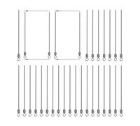Boucles en Fil pour Fabrication de Leurres,100 Pièces Tiges pour Spinners Artisanaux | Accessoires De Pêche pour Carnassiers Eau Douce Activités Extérieures Plage Rive
