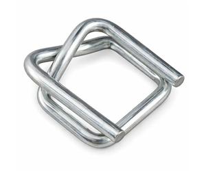 Boucles galvanisées 13 mm pour feuillard - Lot de 1000 pièces - Fixation robuste et anti-corrosion - Pour cerclage palettes, cartons et matériaux lourds