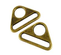 Boucles métalliques colorées de 25mm, 10/20 pièces, ajusteur triangulaire, sac coulissant, sac à dos, connecteur de sangle, fermoir, accessoires de quincaillerie de bricolage(Bronze,25mm-20Pcs)