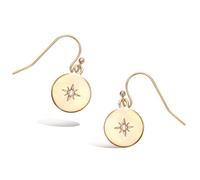 Boucles Plaqué Or 'Boho' doré - 11 mm (étoile du nord) [Q7528]