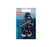Prym 416440-1 Boucles, Laiton, Argent, Un Taille, Set de 2 Pièces
