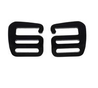 Boucles r glables Keproving de 25 mm pour sangles, boucles coulissantes, crochet en G en aluminium pour sangle de sac dos et de bagage (1 paire)