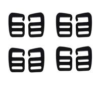 Boucles r glables Keproving de 25 mm pour sangles, boucles coulissantes, crochet en G en aluminium pour sangle de sac dos, 4 paires