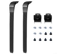 Boucles robustes en PVC pour patins à roues alignées avec sangles réglables et vis pour un ajustement sûr pour quad ou patin de vitesse en plein air Noir