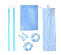 Boucles sans chaleur - Bandeau pour tige de curling sans chaleur, bigoudis doux avec clip | Ensemble de 7 pièces pour cheveux longs et courts, outil de coiffure pour boucles de nuit, pour
