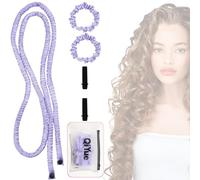 Boucles Sans Chaleur, Petit Bandeau à Friser Sans Chaleur, Curlers Libres De Chaleur Violet, Bandeau à Boucles Fines Sans Chaleur, Convient à Toutes Les Coiffures,Qu'Elles Soient Longues Ou Courtes