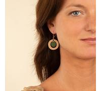 Boucles vegan bulles vert de gris