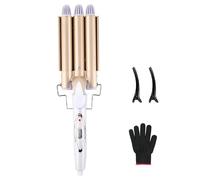 Boucleur à cheveux à 3 barils grandes ondulations, Reyke fer ondulé 22 mm avec température réglable, chauffage rapide, grande ondulation pour cheveux longs/courts, outil de coiffage des cheveux