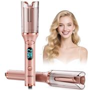 Boucleur a Cheveux Automatique Boucler: 25mm Fer a Boucler Automatique avec 14 Niveaux de Température et 5 Minuteries - Beach Waves Fer à Friser Long Cheveux avec Écran LED, Protection Anti-Brûlure