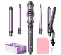 Boucleur à Cheveux BESTOPE PRO 5 en 1 - Fer à Boucler Avec un Lisseur Cheveux,Boucleur Wavy,Brosse Thermique(9 mm-25 mm),Fer à Friser Kit - Température Réglable,Pour Les Voyages et Les Cadeaux