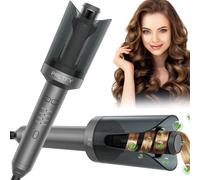 Boucleur A Cheveux,Fer A Boucler,Boucleur Automatique,4 Température Réglable,Câble Anti-Emmêlement Rotatif À 360° Alimentation Sans Interrupt (Noir)