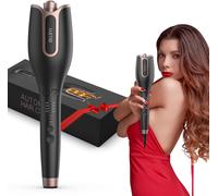 Boucleur a Cheveux, Fer a Boucler, Boucleur Automatique, 4 Température Réglable,Câble Anti-emmêlement Rotatif à 360° Alimentation Sans Interrupt (Noir)