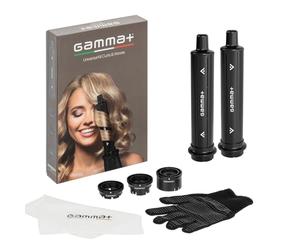 Boucleur Automatique à Air Gamm Curls & Waves | 2 Cylindres Auto-enroulants pour Boucles et Ondulations | Compatible avec les Sèche-cheveux Gamm Technologie Airflow 3D 360° | Contrôle profession