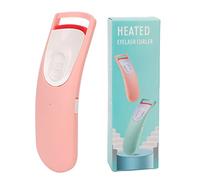 Boucleur de cils chauffant, outil électrique de curling des cils avec coussinet en silicone, préchauffage rapide à 60 °C, design ergonomique à rainures pour femmes, portable pour