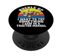Bouclez Je Veux Essayer Quelque Chose Que J'Ai vu dans Un Manuel de Tracteur PopSockets PopGrip Adhésif