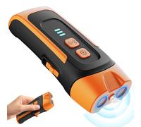 Bouclier anti-aboiement pour chiens, dispositif anti-aboiement à ultrasons de 10,6 m avec lampe de poche LED, 2 modes rechargeables, dispositif anti-aboiement pour chien pour intérieur et extérieur
