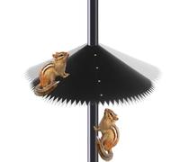 Bouclier Anti Écureuils, Borne à Épreuve d'écureuil pour Mangeoires Oiseaux, Ressort Résistant aux Intempéries pour Jardin Balcon Terrasse Clôture