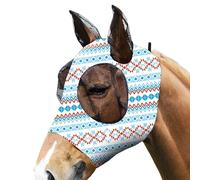 Bouclier Anti-Mouches pour Chevaux, Bouclier Anti-Mouches améliorant Le Confort, Protection UV, Masque Doux Respirant pour Une Claire, Protection Confortable pour l'entraînement en Plein air