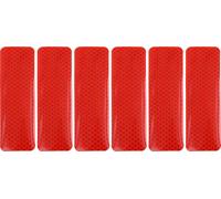 Bouclier arrière rouge voiture réflecteur autocollant Ruban 6pcs 12 x 4cm