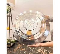 Bouclier Captain America argenté - The First Avenger Shield - Bouclier en métal 55,9 cm