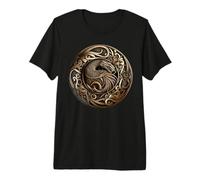 Bouclier Celtique Dragon T-Shirt Haut de Gamme
