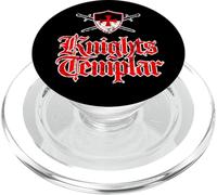 Bouclier Croix templier et épées croisées Vieilli PopSockets PopGrip pour MagSafe